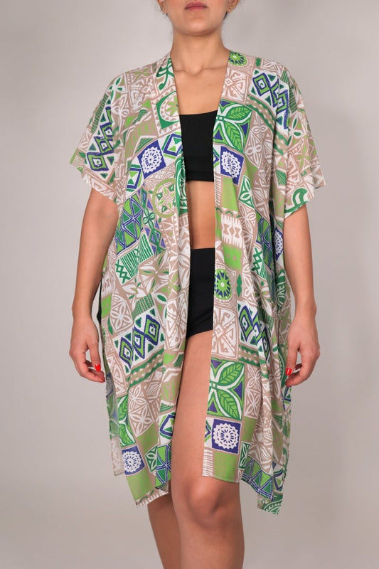 Deezcuts Open Front Short Kimono