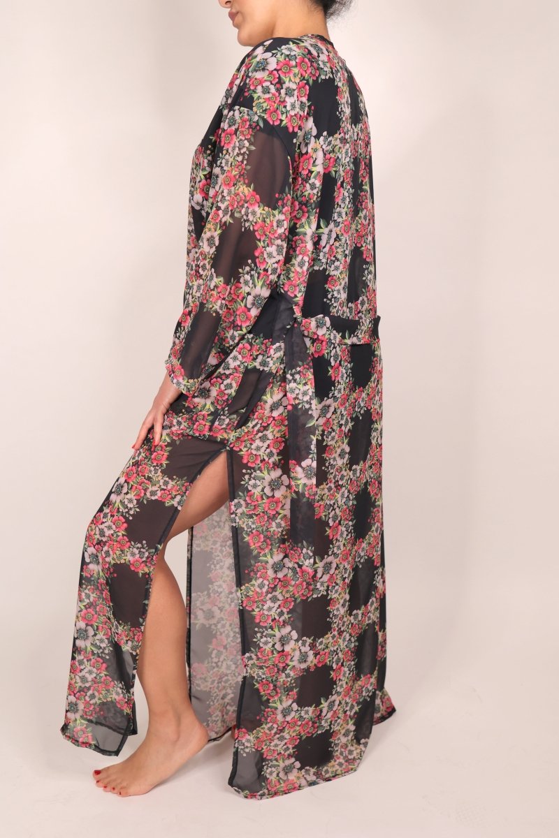 Deezcuts Tie Front Kimono