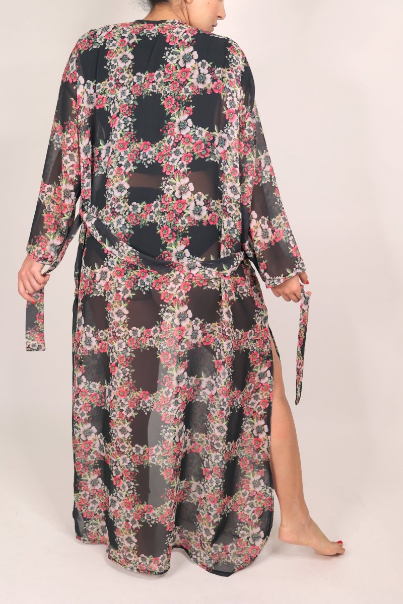 Deezcuts Tie Front Kimono