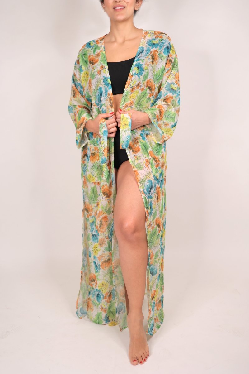 Deezcuts Tie Front Kimono