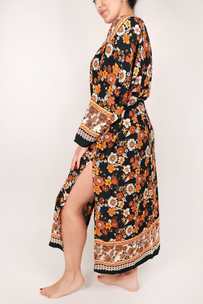 Deezcuts Tie Front Kimono