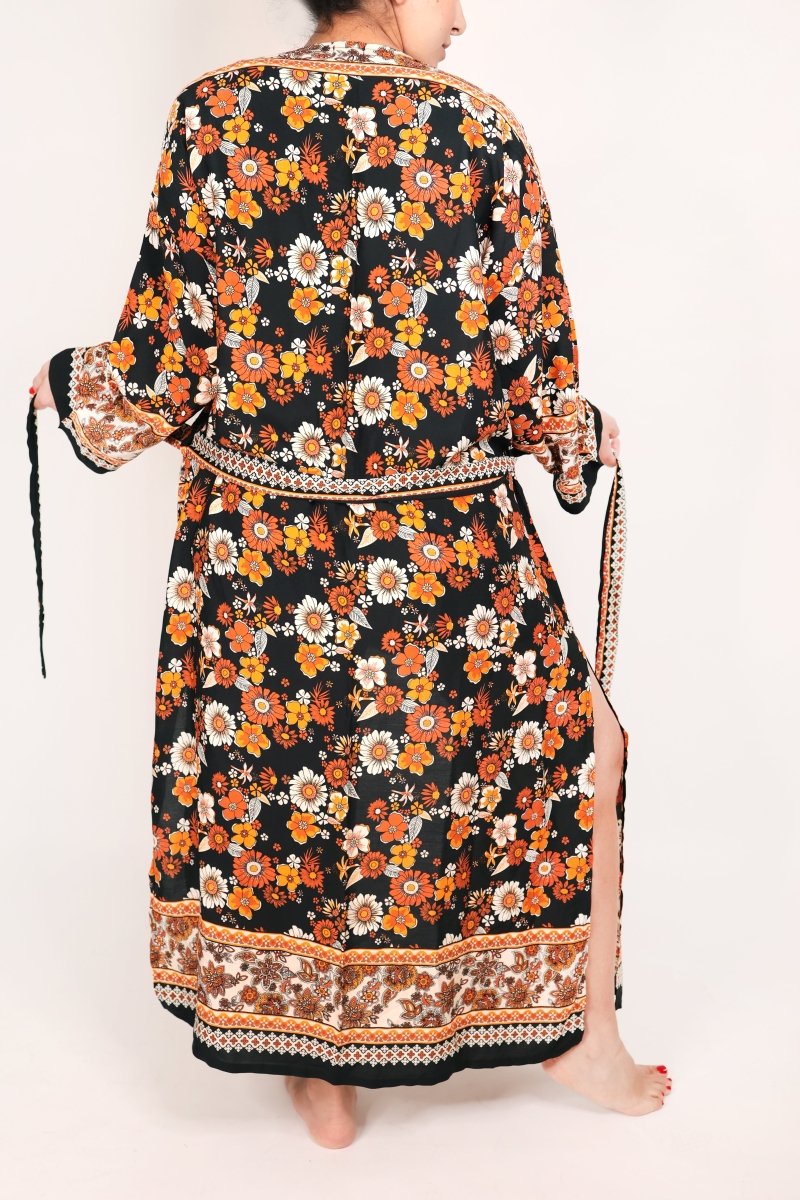 Deezcuts Tie Front Kimono