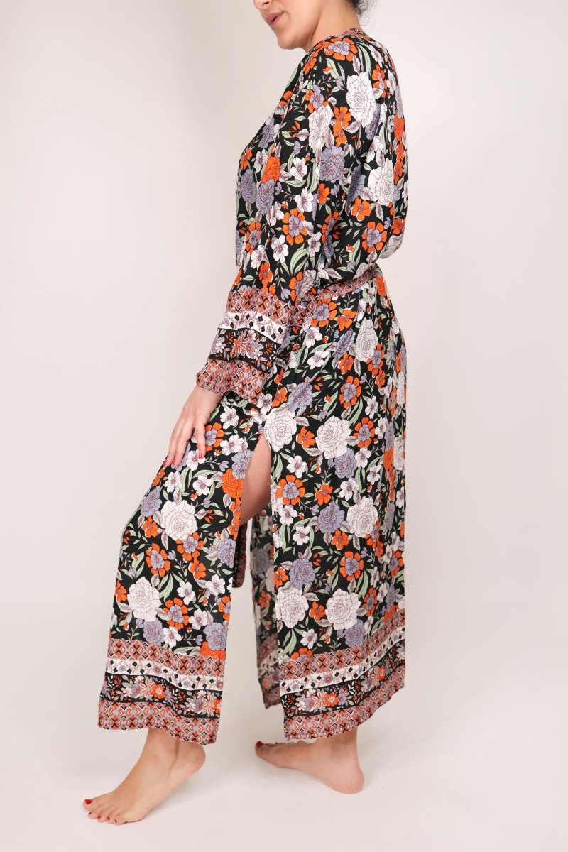 Deezcuts Tie Front Kimono