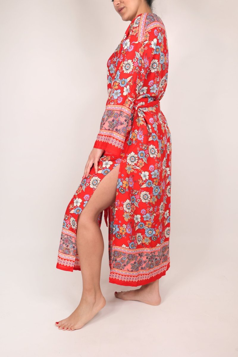 Deezcuts Tie Front Kimono