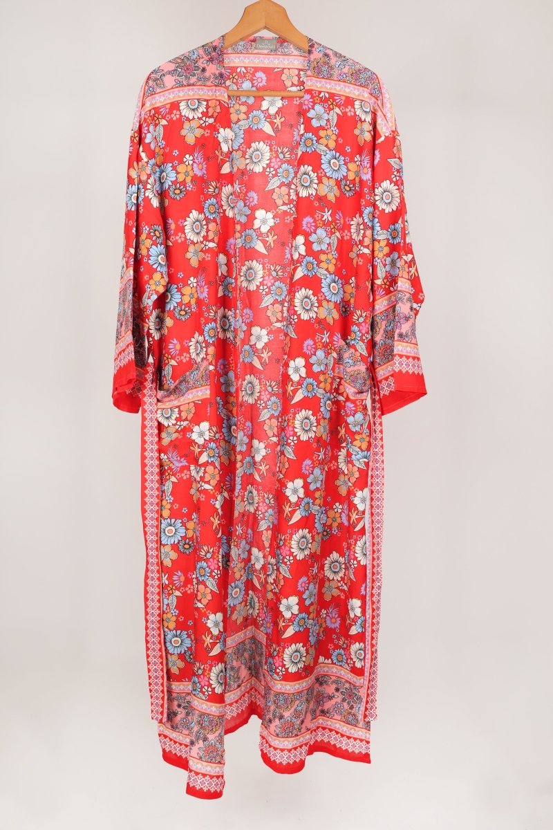 Deezcuts Tie Front Kimono