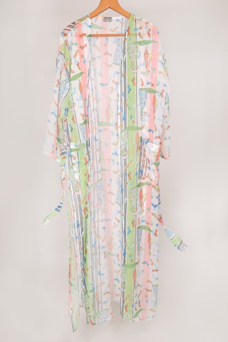 Deezcuts Tie Front Kimono
